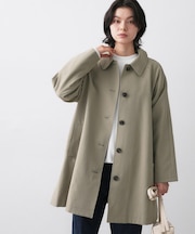 【花粉ガード/撥水加工/洗える】ステンカラースプリングコート