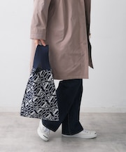 【マシンウォッシャブル】Deddyジャガードニットバッグ