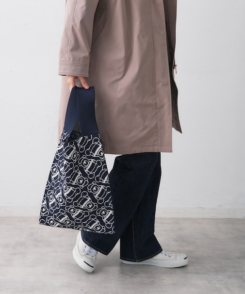 【マシンウォッシャブル】Deddyジャガードニットバッグ