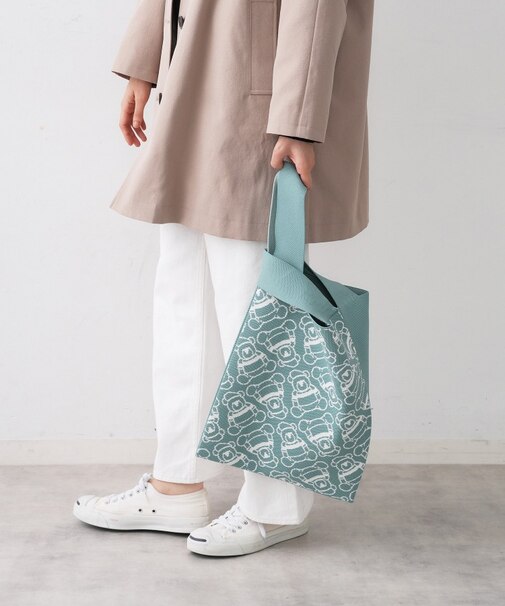 【マシンウォッシャブル】Deddyジャガードニットバッグ