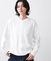 【前後2WAY/洗える】ドロストリブカットソー