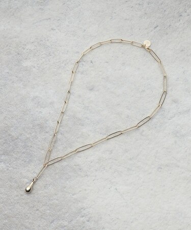 ミックスチェーンYラインネックレス