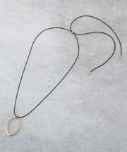 オーバルモチーフコードネックレス