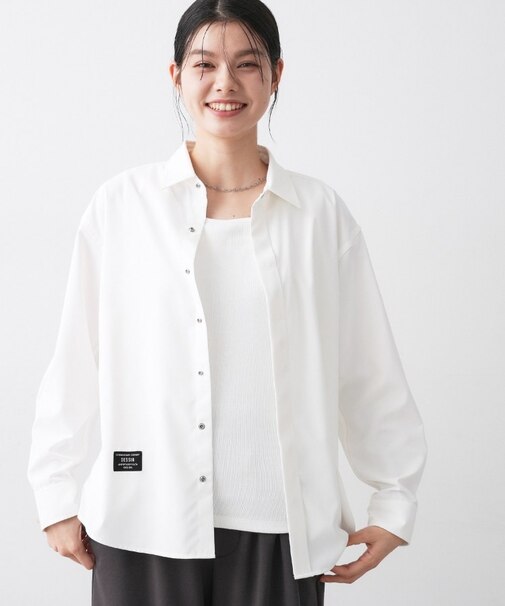 【ユニセックス/撥水】コットンライクカラーシャツ