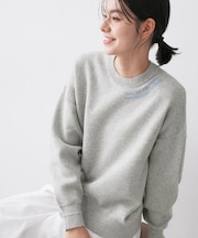 【ユニセックス/洗える】ロゴ刺繍入りコットンジャカード