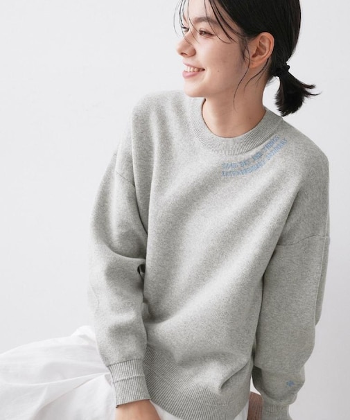 【ユニセックス/洗える】ロゴ刺繍入りコットンジャカード