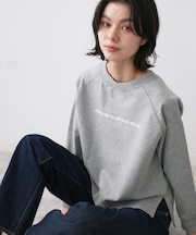 【洗える】ラグラン切り替えミニロゴカットソー