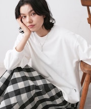 【360度可愛い・洗える】バックヘンリーカットソー