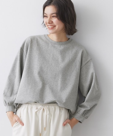 【360度可愛い・洗える】バックヘンリーカットソー