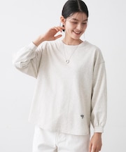 【360度可愛い・洗える】バックヘンリーカットソー