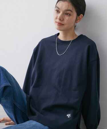 【360度可愛い・洗える】バックヘンリーカットソー