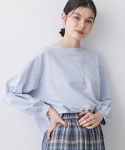 【360度可愛い・洗える】バックヘンリーカットソー