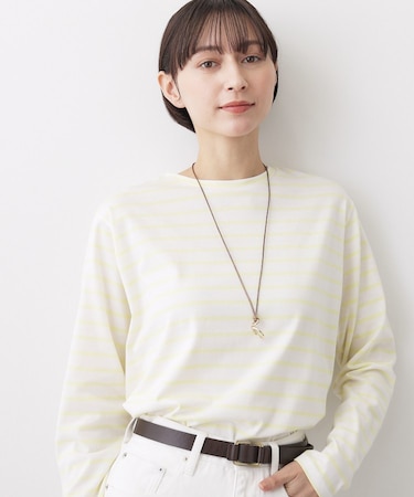 【洗える】シャツテールロングTシャツ