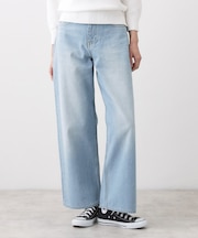 【ユニセックス/洗える】ワイドシルエット12OZデニム