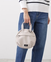 【ユニセックス/軽量】ポリエステルラウンド型２WAYショルダーバッグ
