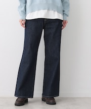 【洗える】リラックスフレアシルエット12OZデニム