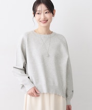 【洗える】スウェットライクニット