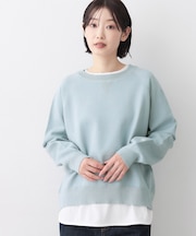 【洗える】スウェットライクニット