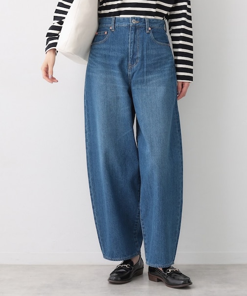 【洗える】ワイドカーブシルエット12OZデニム