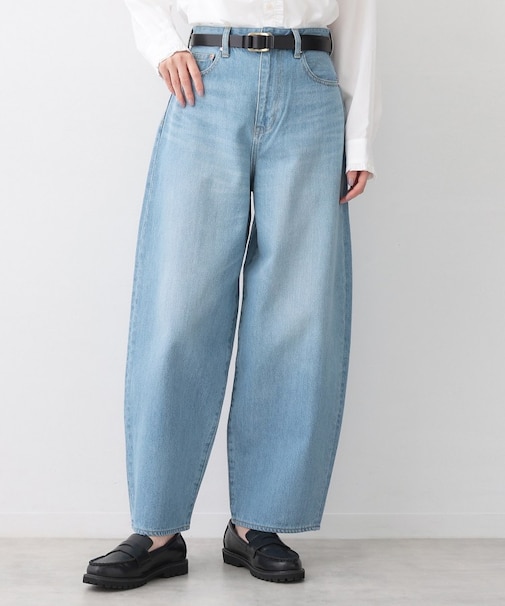 【洗える】ワイドカーブシルエット12OZデニム