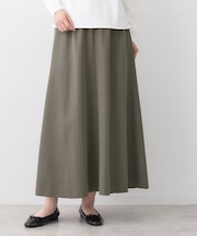 【ウエストゴム/洗える】フィブリルソフトAラインスカート