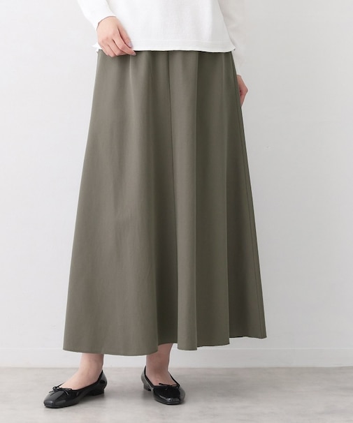 【ウエストゴム/洗える】フィブリルソフトAラインスカート