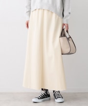 【ウエストゴム/洗える】フィブリルソフトAラインスカート