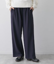【帯電防止/洗える】ストレッチツイルワイドパンツ