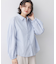 【洗える】バルーンスリーブバンドカラーシャツ