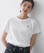 【洗える】半袖ボックスシルエットカットソー