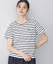 【洗える】半袖ボックスシルエットカットソー