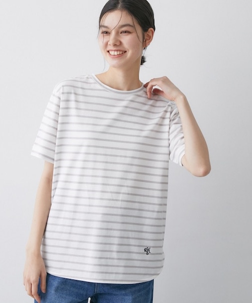 【洗える】半袖シャツテールカットソー