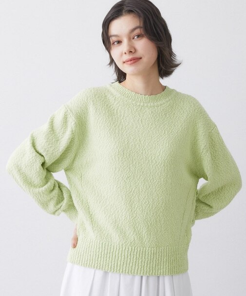 【洗える】ローゲージコットンニット