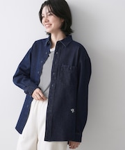 【ユニセックス/洗える】10OZデニムシャツ