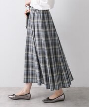 【ウエストゴム/洗える】映えチェック柄スカート