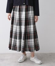 【ウエストゴム/洗える】映えチェック柄スカート