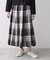 【ウエストゴム/洗える】映えチェック柄スカート