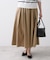 【洗える】タックギャザーフレアスカート