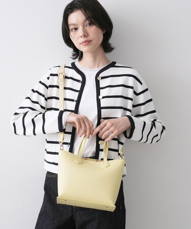 【2WAY/軽量】スクエアトートバッグ