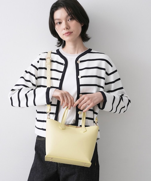 【2WAY/軽量】スクエアトートバッグ