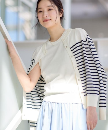 【2点セット/洗える】アンサンブルニット