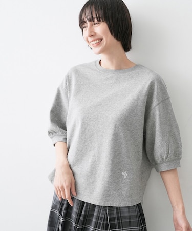 【360度可愛い・洗える】バックヘンリーカットソー5分袖