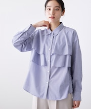 【洗える】フリルブラウス