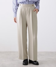 セミワイドフロントボタンパンツ