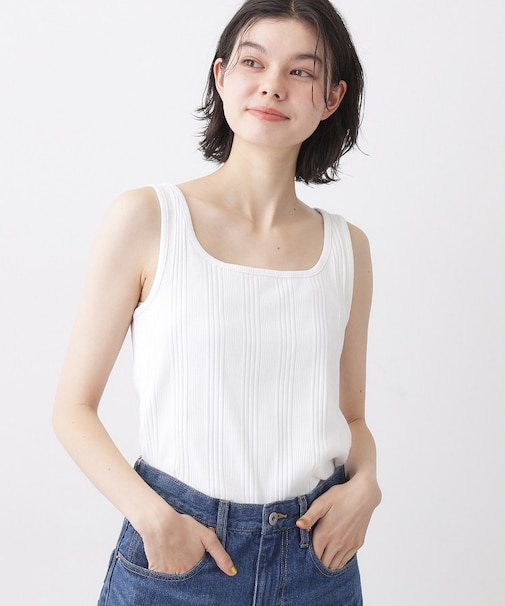 フライススクエアタンクトップ