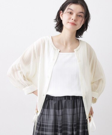 【洗える】シアードロストブラウス