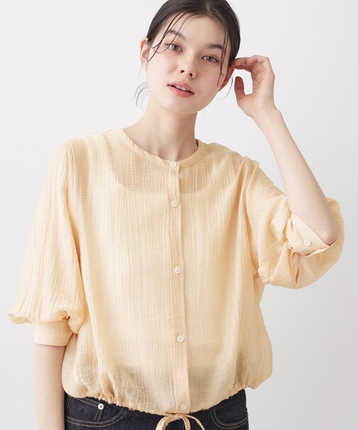 【洗える】シアードロストブラウス