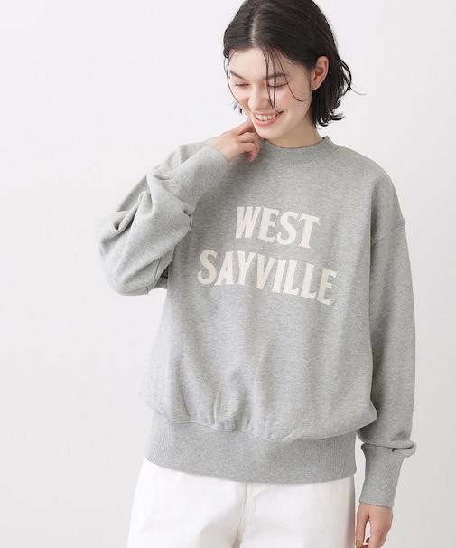 【洗える】オーガニックコットン裏毛ロゴスウェット