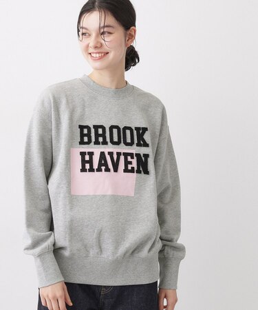 【洗える】オーガニックコットン裏毛ロゴスウェット