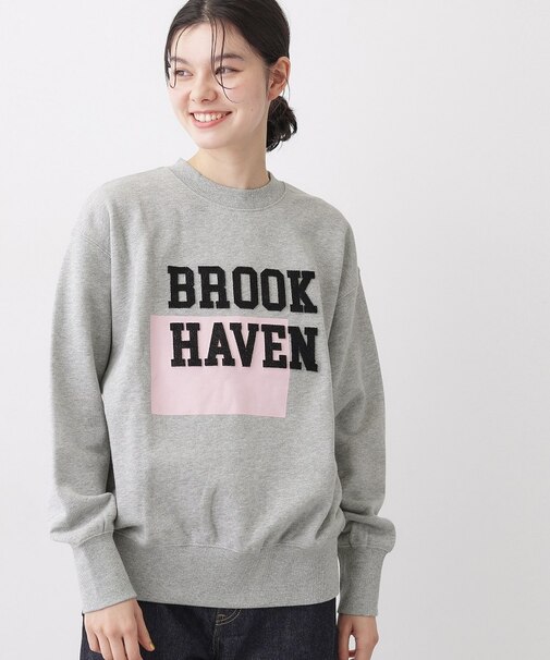 【洗える】オーガニックコットン裏毛ロゴスウェット